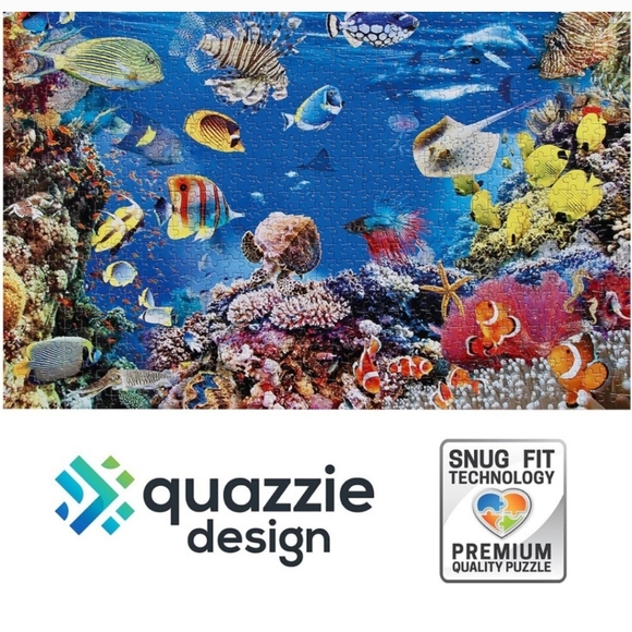 NWT Quazzie Design Jigsaw Puzzles for Adults 1000 Piece Ocean Scene with Fish - Picture 3 of 3